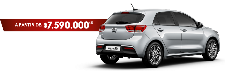 Kia Rio5 a partir de $7.590.000 incluye bono de: $1.700.000 en Indumotora One