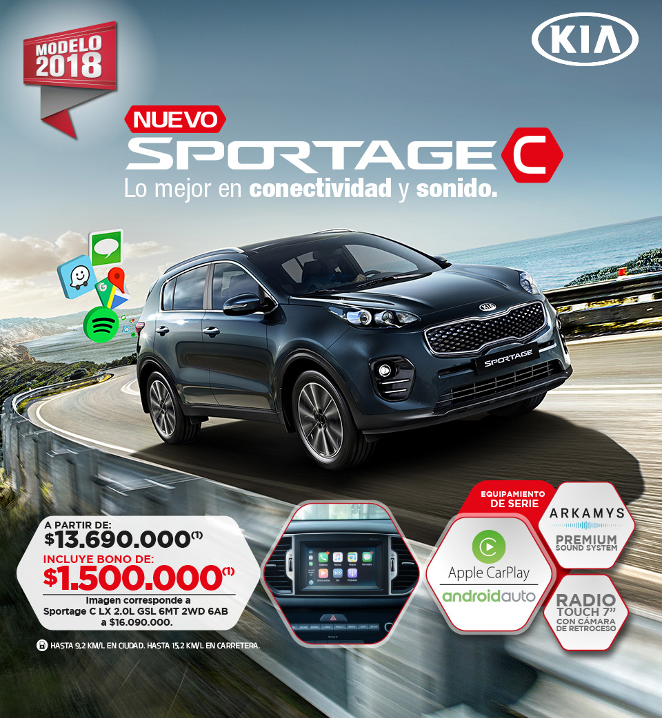 Kia - Nuevo Sportage C a partir de $13.690.000*